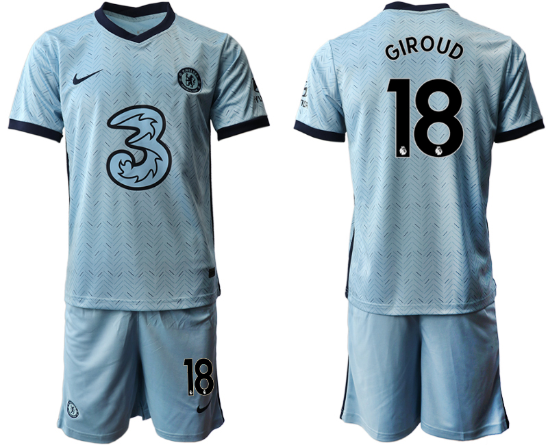 2020-21 Chelsea away 18# GIROUD soccer jerseys