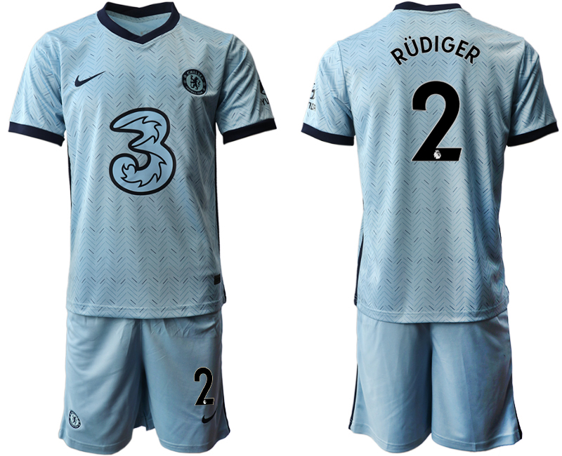 2020-21 Chelsea away 2# RUDIGER soccer jerseys