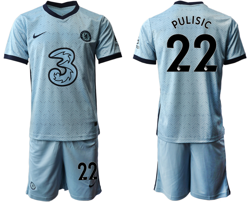 2020-21 Chelsea away 22# PULISIC soccer jerseys