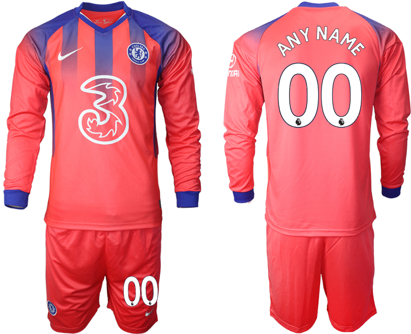 2020-21 Chelsea away any name custom long sleeve soccer jerseys