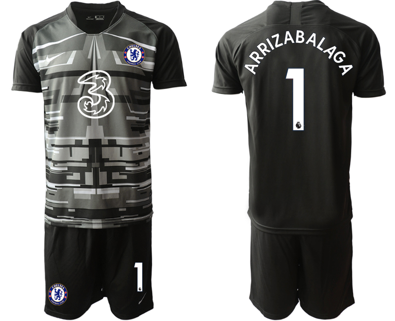 2020-21 Chelsea black goalkeeper 1# ARRIZABALAGA soccer jerseys.