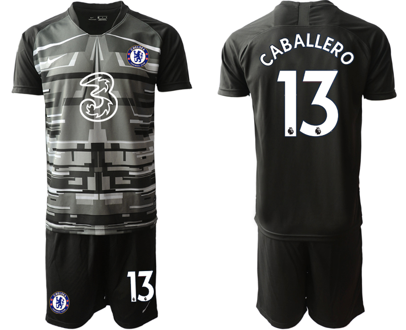 2020-21 Chelsea black goalkeeper 13# CABALLERO soccer jerseys.