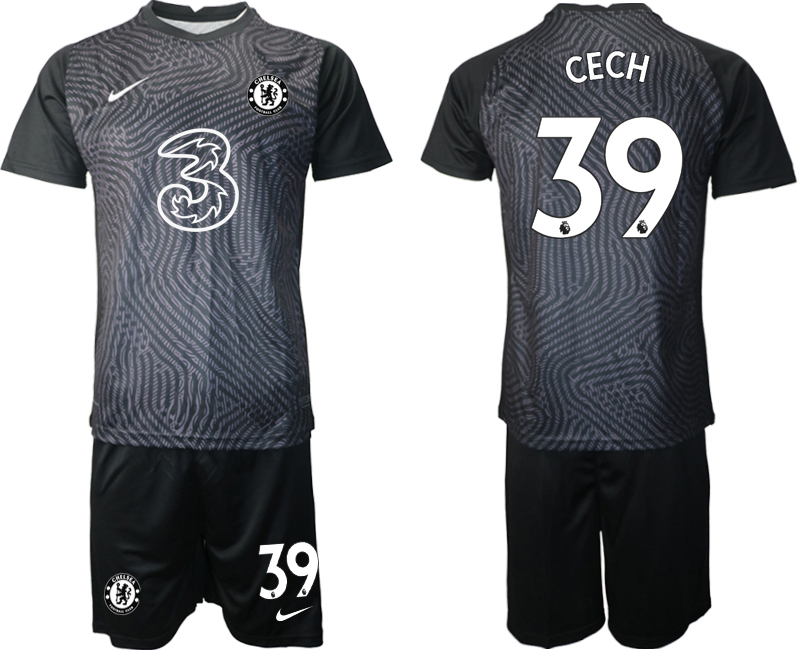 2020-21 Chelsea black goalkeeper 39# CECH soccer jerseys