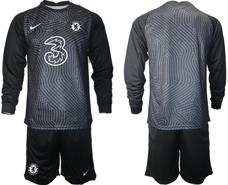 2020-21 Chelsea black goalkeeper long sleeve soccer jerseys