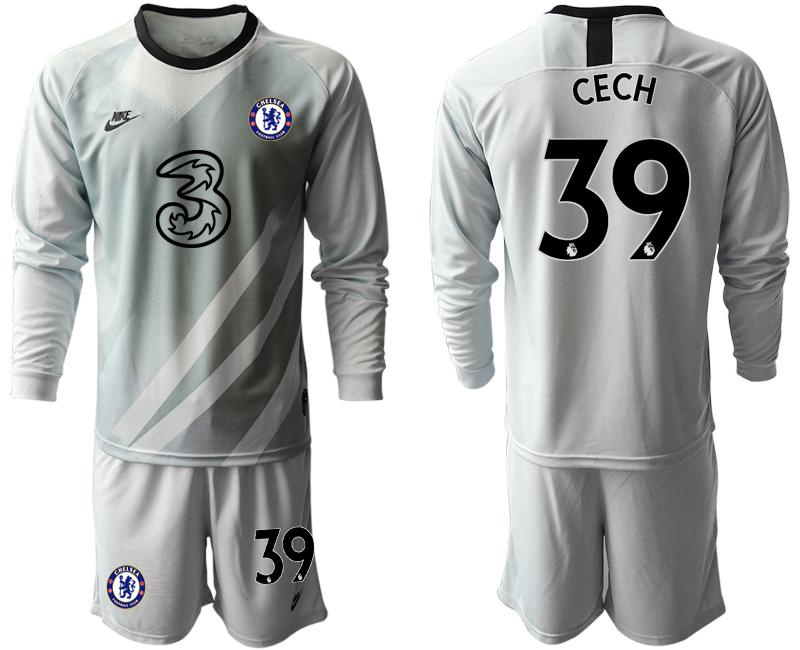 2020-21 Chelsea gray goalkeeper 39# CECH long sleeve soccer jerseys