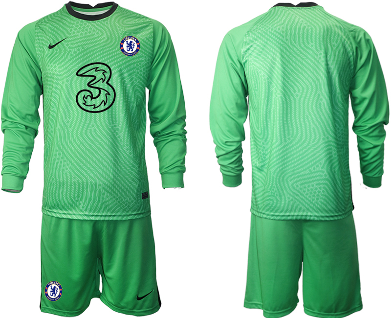 2020-21 Chelsea green goalkeeper long sleeve soccer jerseys