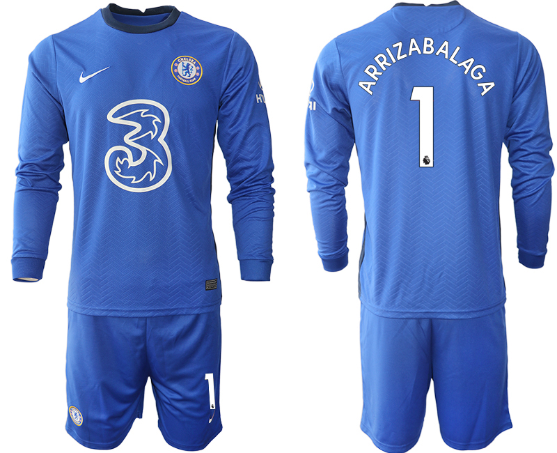 2020-21 Chelsea home 1# ARRIZABALAGA long sleeve soccer jerseys