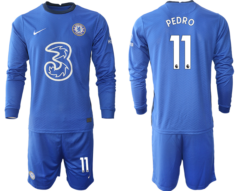 2020-21 Chelsea home 11# PEDRO long sleeve soccer jerseys