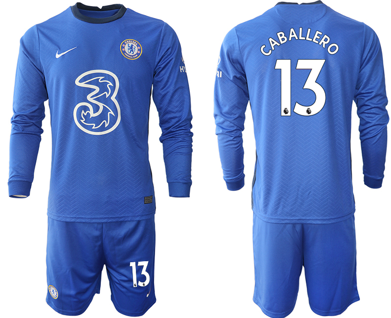 2020-21 Chelsea home 13# CABALLERO long sleeve soccer jerseys