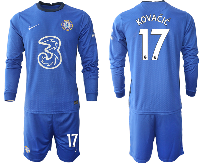 2020-21 Chelsea home 17# KOVACIC long sleeve soccer jerseys