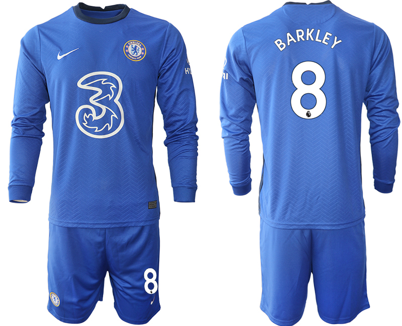 2020-21 Chelsea home 8# BARKLEY long sleeve soccer jerseys