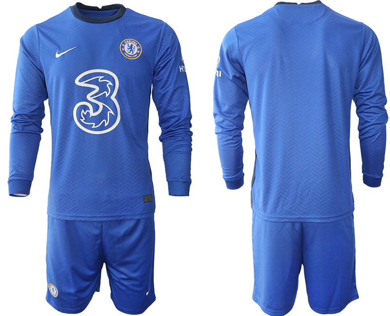 2020-21 Chelsea home long sleeve soccer jerseys