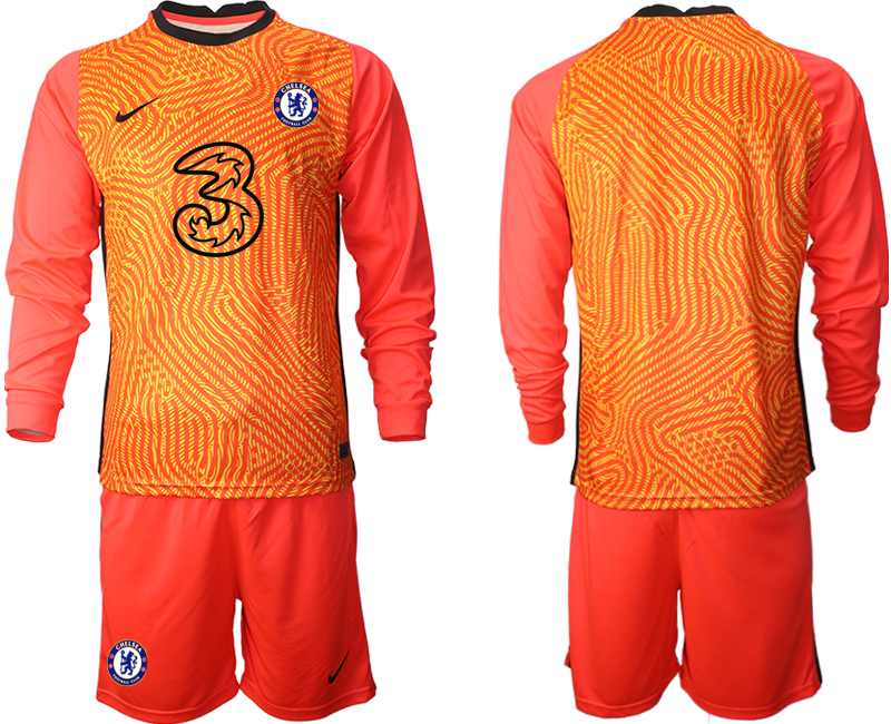 2020-21 Chelsea red  goalkeeper long sleeve soccer jerseys