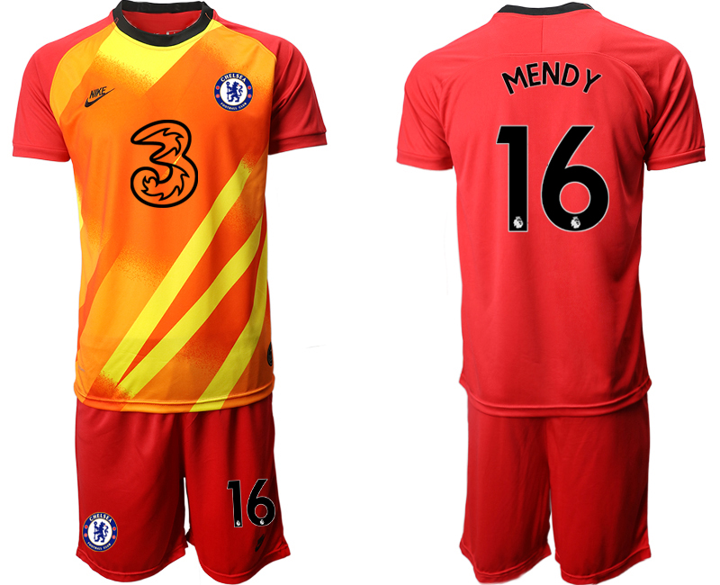 2020-21 Chelsea red goalkeeper 16# MENDY soccer jerseys