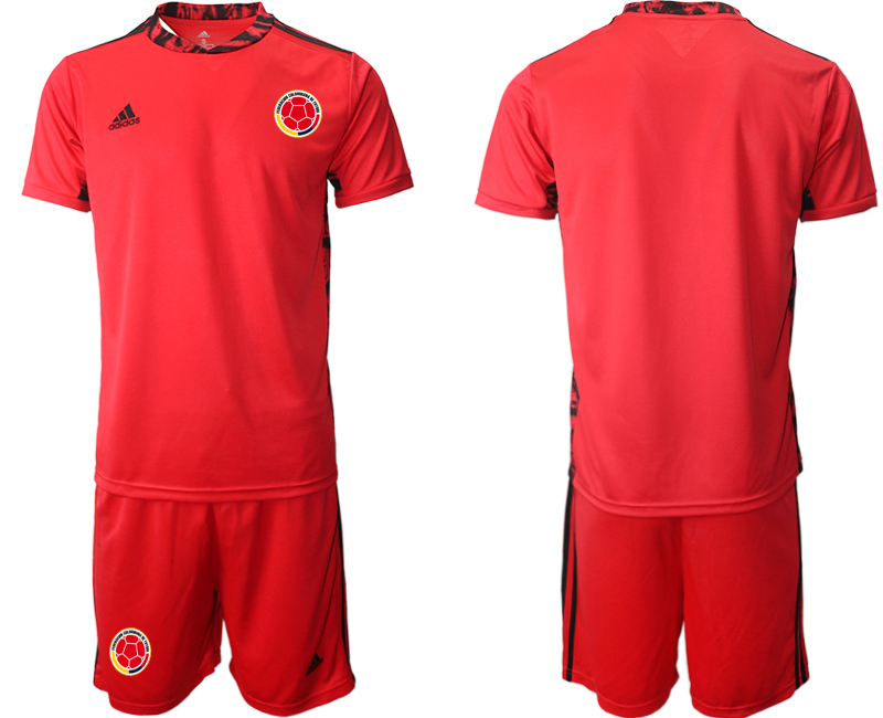 2020-21 Colombia red goalkeeper soccer jerseys.