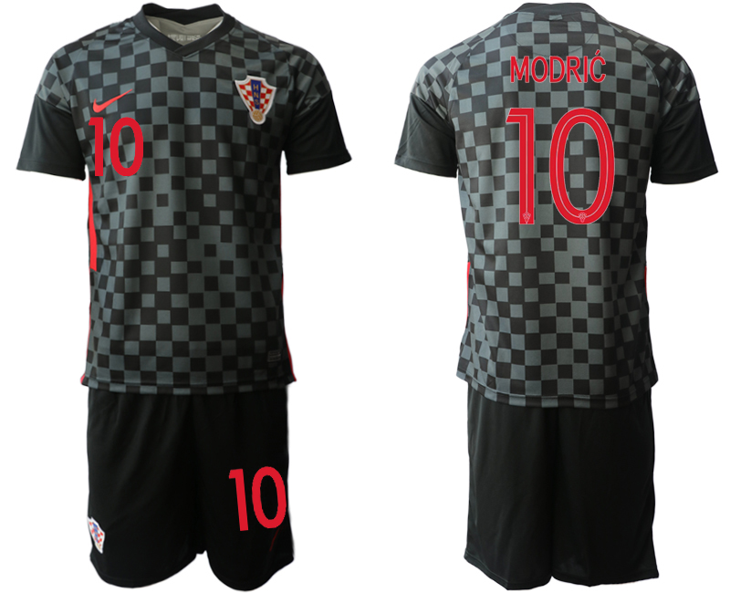 2020-21 Croatia away 10# MODRIC soccer jerseys