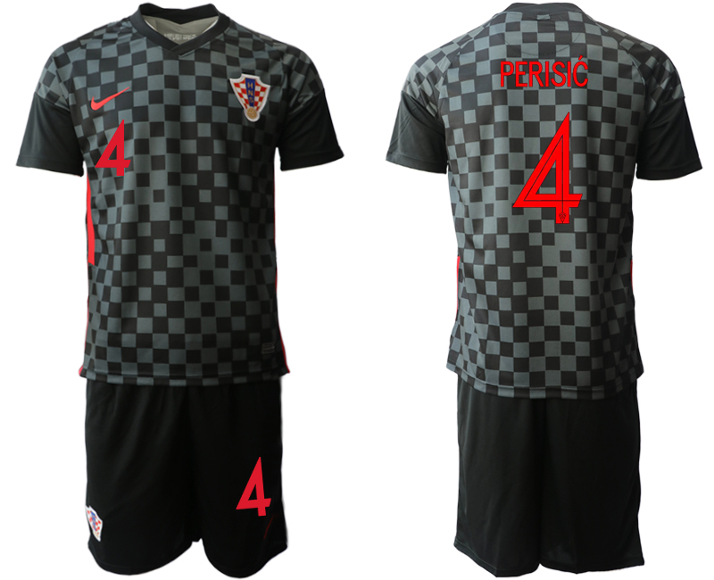 2020-21 Croatia away 4# PERISIC soccer jerseys