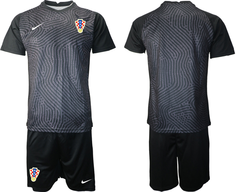 2020-21 Croatia black goalkeeper soccer jerseys