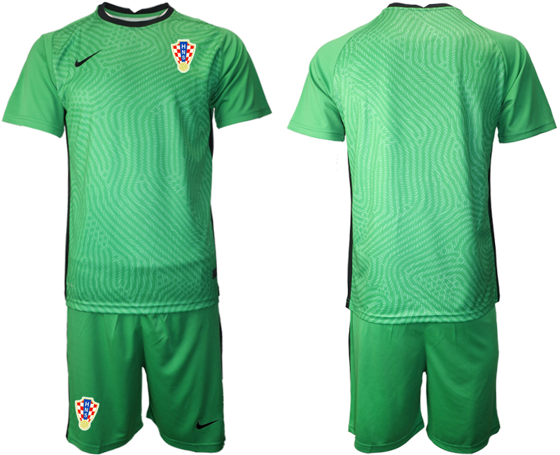 2020-21 Croatia green goalkeeper soccer jerseys