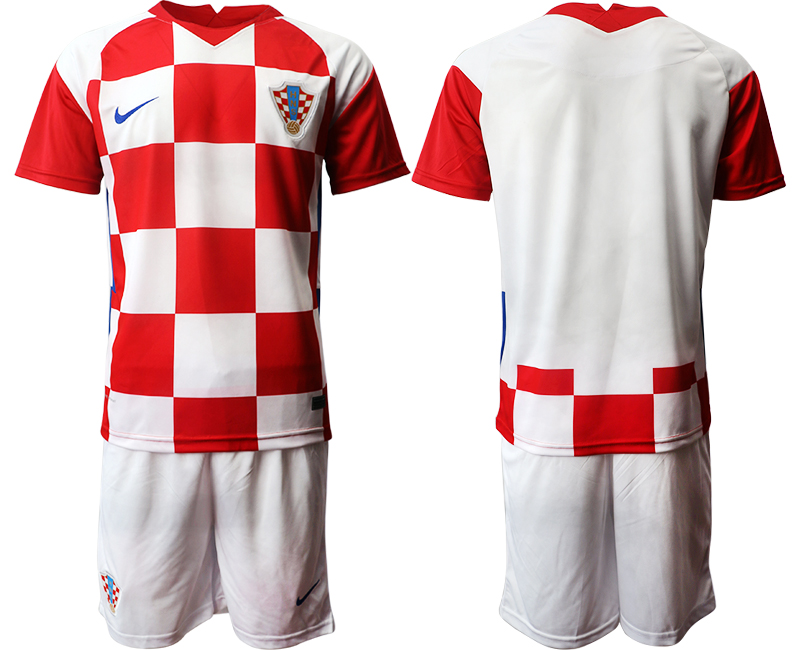 2020-21 Croatia home soccer jerseys