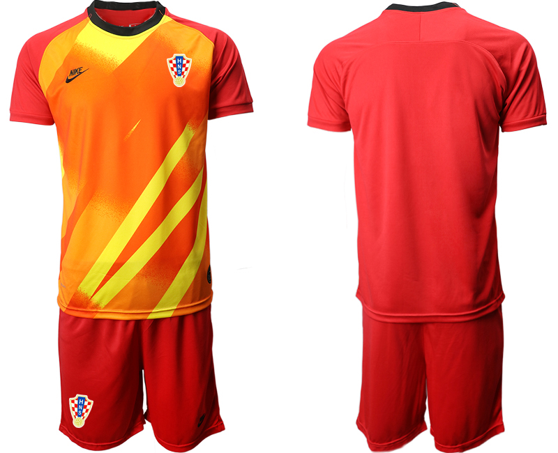 2020-21 Croatia red goalkeeper soccer jerseys