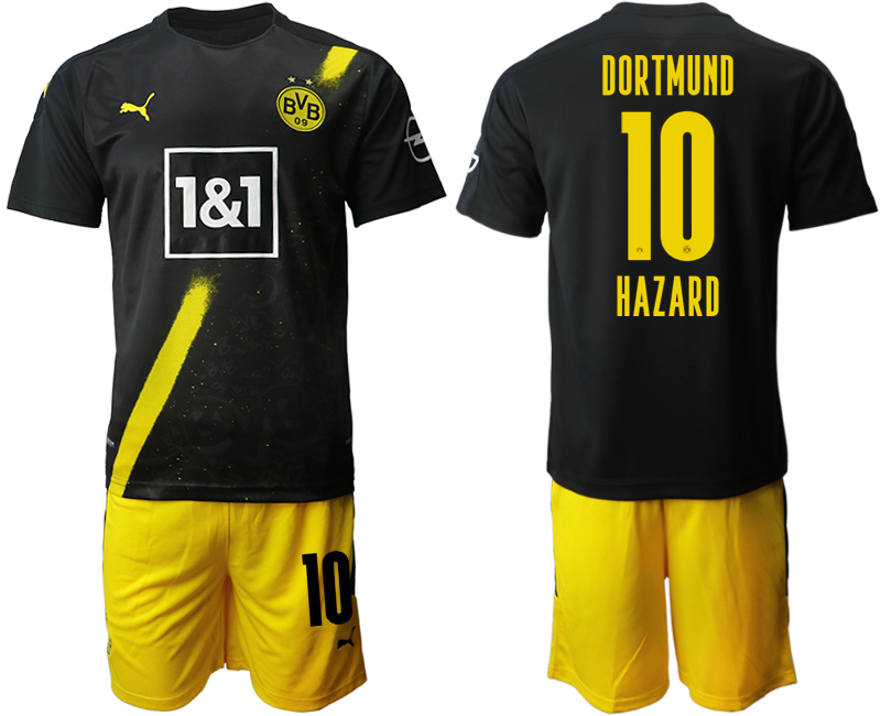 2020-21 Dortmund away 10# HAZARD soccer jerseys