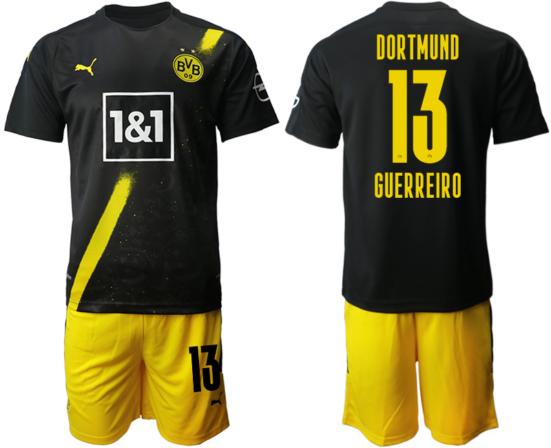 2020-21 Dortmund away 13# GUERREIRO soccer jerseys