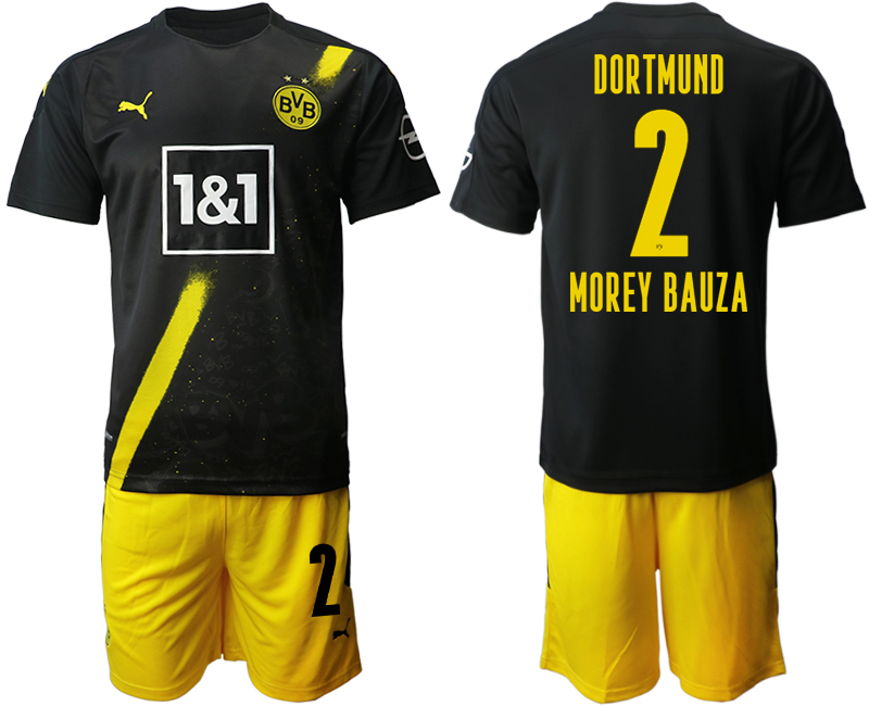 2020-21 Dortmund away 2# MOREY BAUZA soccer jerseys