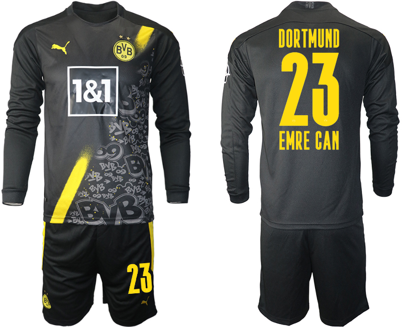 2020-21 Dortmund away 23# EMPE CAN long sleeve soccer jerseys