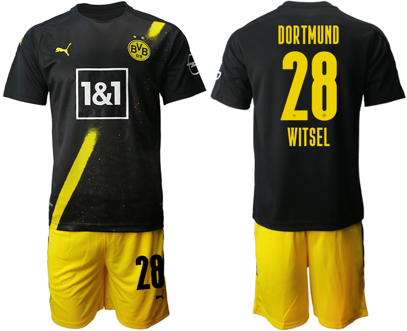 2020-21 Dortmund away 28# WITSEL soccer jerseys