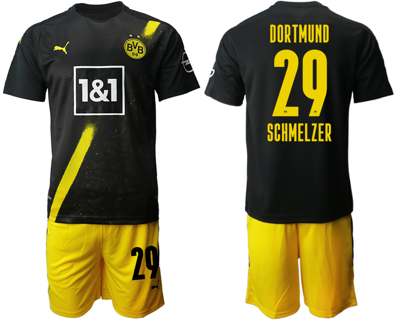 2020-21 Dortmund away 29# SCHMELZER soccer jerseys