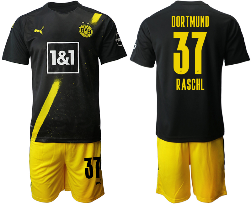 2020-21 Dortmund away 37# RASCHL soccer jerseys