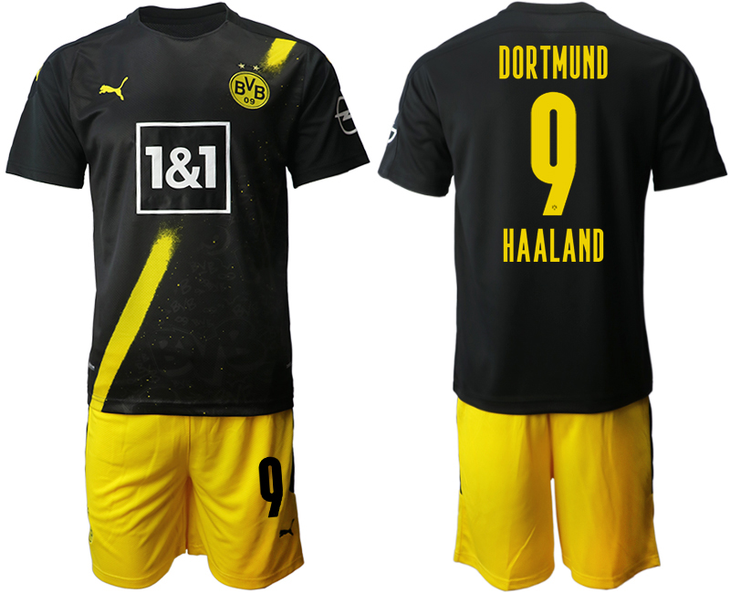 2020-21 Dortmund away 9# HAALAND soccer jerseys