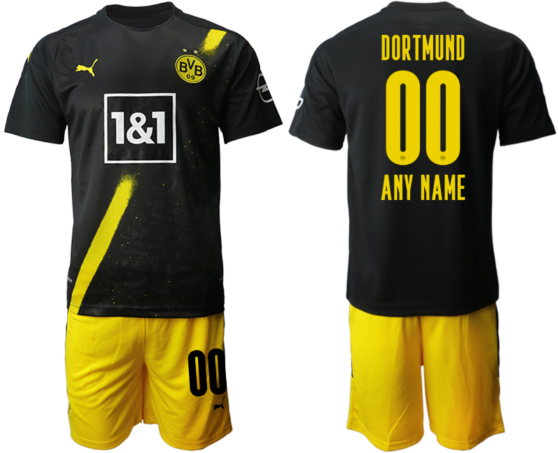 2020-21 Dortmund away any name custom soccer jerseys