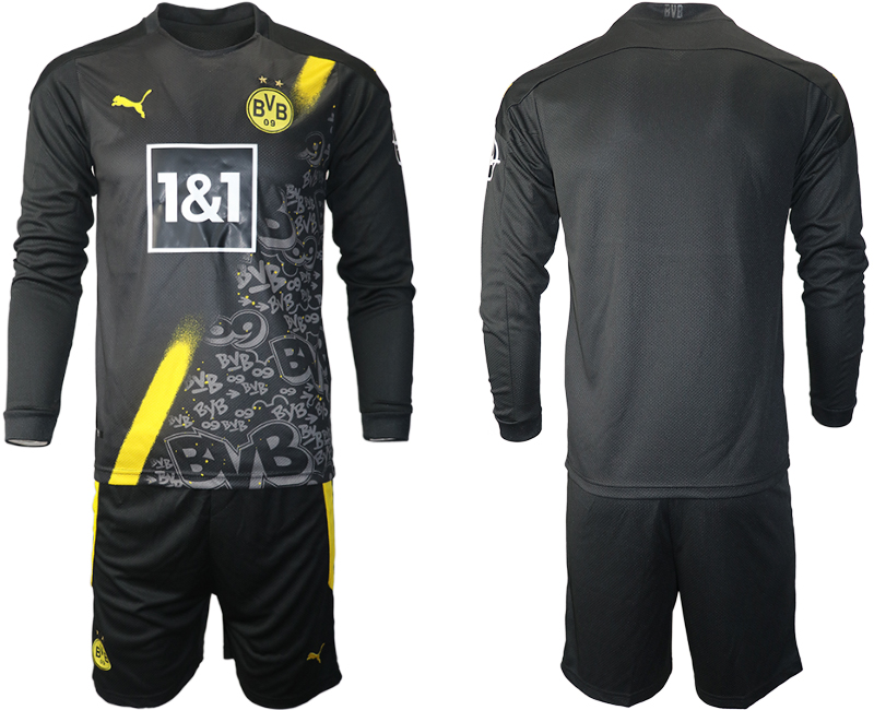 2020-21 Dortmund away long sleeve soccer jerseys