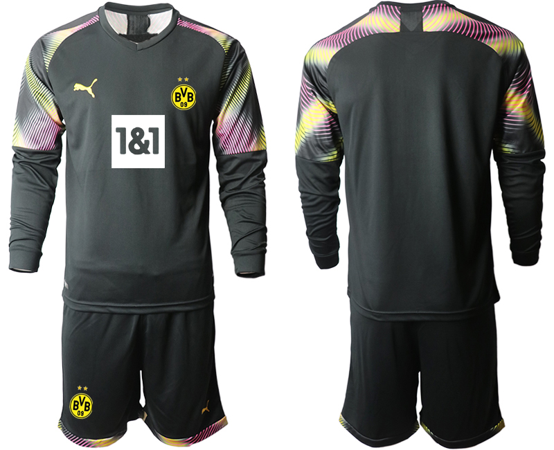 2020-21 Dortmund black goalkeeper long sleeve soccer jerseys