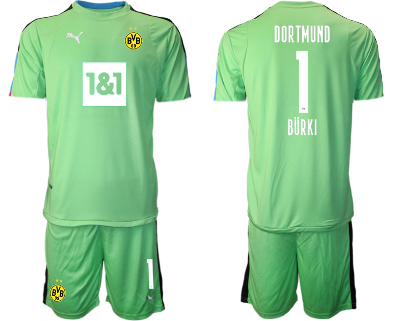 2020-21 Dortmund fruit green goalkeeper 1# BURKI soccer jerseys