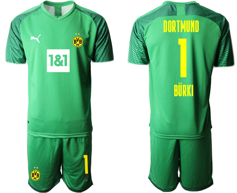 2020-21 Dortmund green goalkeeper 1# BURKI soccer jerseys