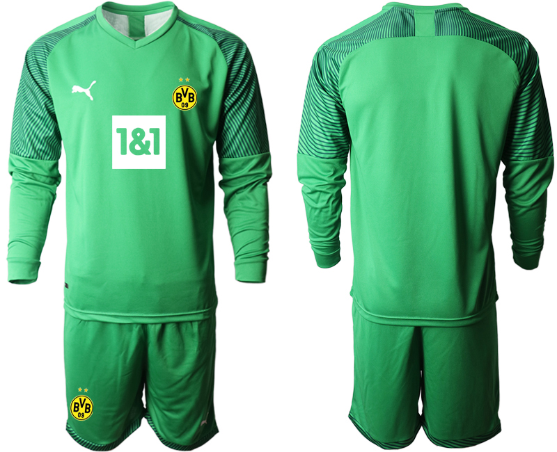 2020-21 Dortmund green goalkeeper long sleeve soccer jerseys