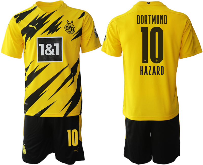 2020-21 Dortmund home 10# HAZARD soccer jerseys