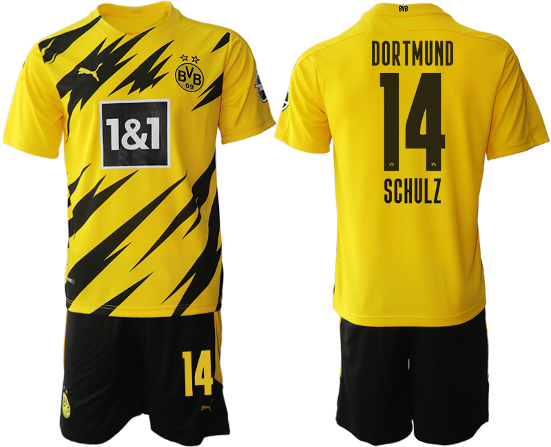 2020-21 Dortmund home 14# SCHULZ soccer jerseys