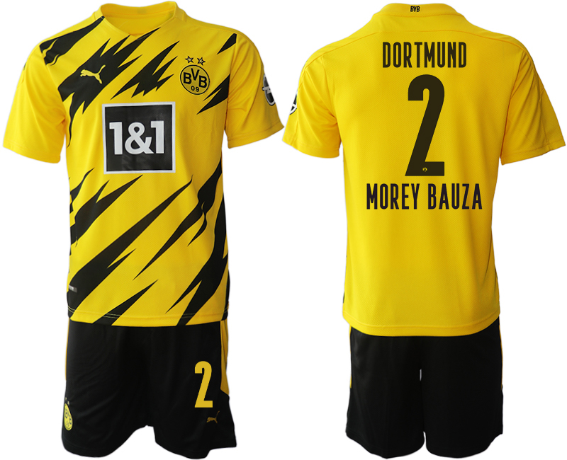 2020-21 Dortmund home 2# MOREY BAUZA soccer jerseys