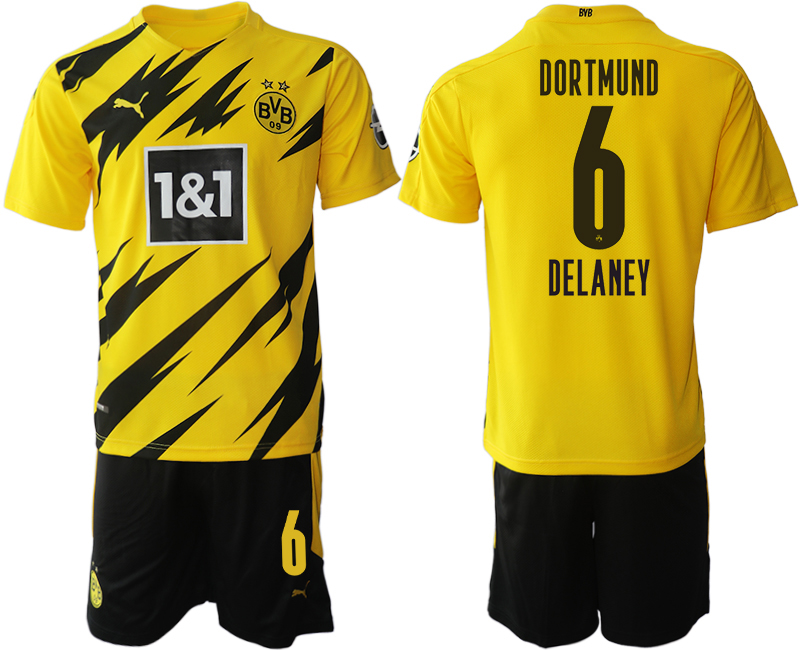 2020-21 Dortmund home 6# DELANEY soccer jerseys