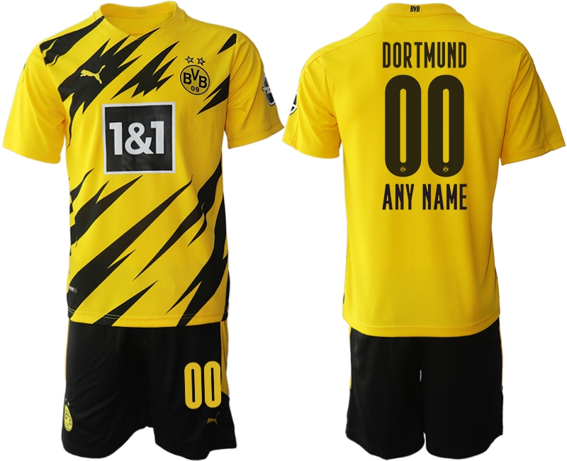 2020-21 Dortmund home any name custom soccer jerseys