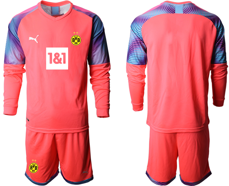 2020-21 Dortmund pink goalkeeper long sleeve soccer jerseys