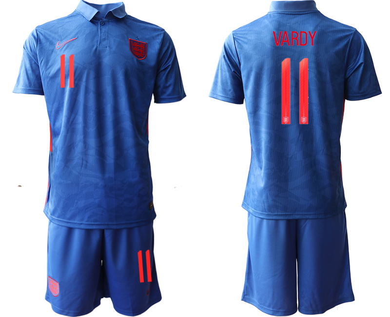 2020-21 England away 11# VARDY soccer jerseys