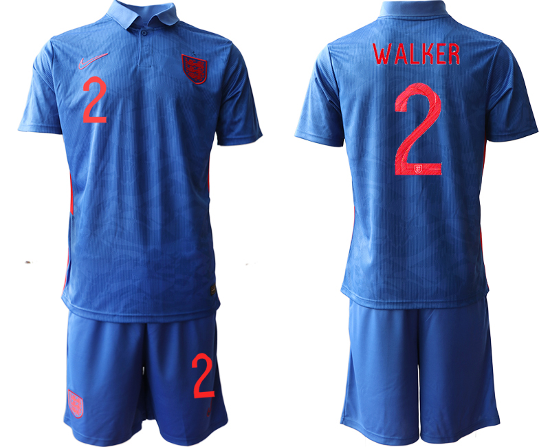 2020-21 England away 2# WALKER soccer jerseys