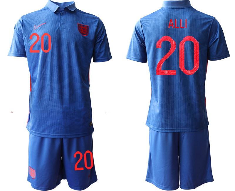 2020-21 England away 20# ALLI soccer jerseys