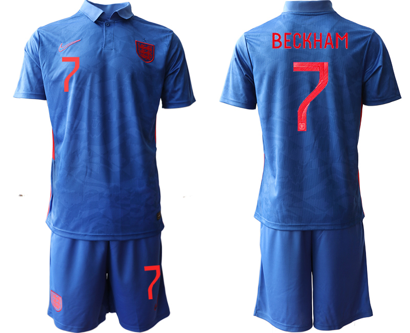 2020-21 England away 7# BECKHAM soccer jerseys