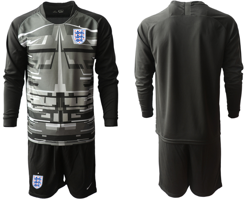 2020-21 England black goalkeeper long sleeve  soccer jerseys